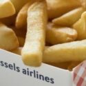 des frites et des gauffres dans les avions belges