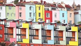 voyage en Angleterre voir les maisons colorées de bristol