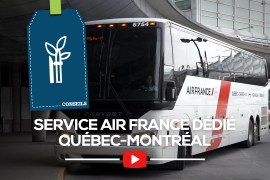 [Air France] Un autobus spécial entre Québec et Montréal