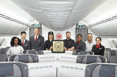 Air Canada a été nommée meilleur transporteur aérien en Amérique du Nord pour la troisième année d’affilée.