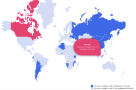 L’assurance voyage Covid-19 est toujours obligatoire dans 43 pays du monde: voici une carte interactive!