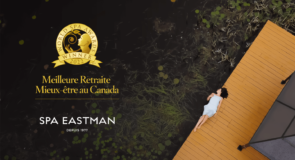 Le Spa Eastman est à nouveau élu “Meilleure retraite mieux-être au Canada” aux World Spa Awards