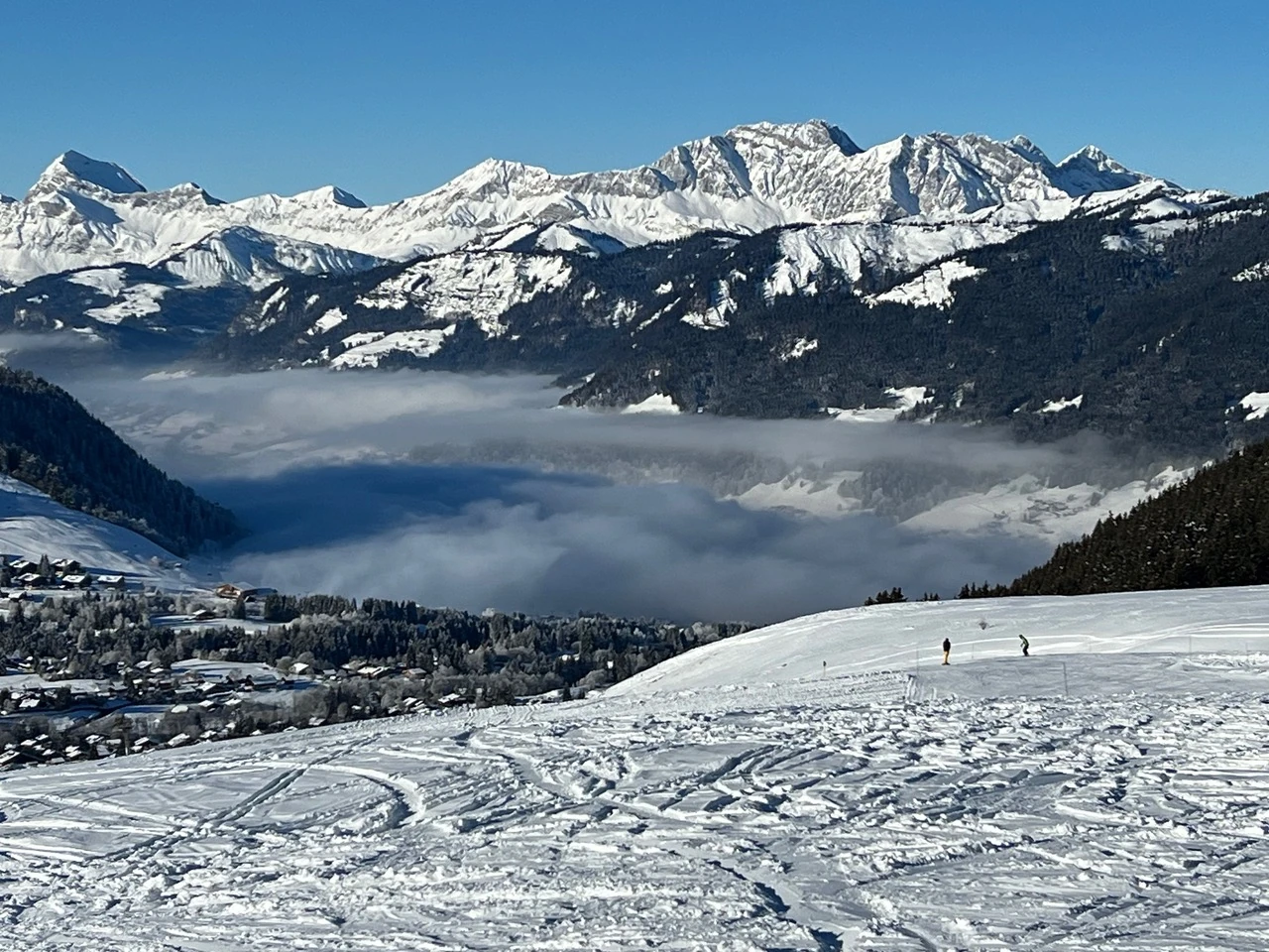 Ski dans les alpes françaises