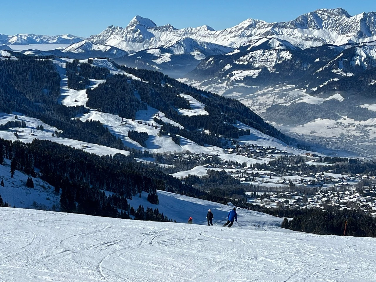 Ski dans les alpes françaises